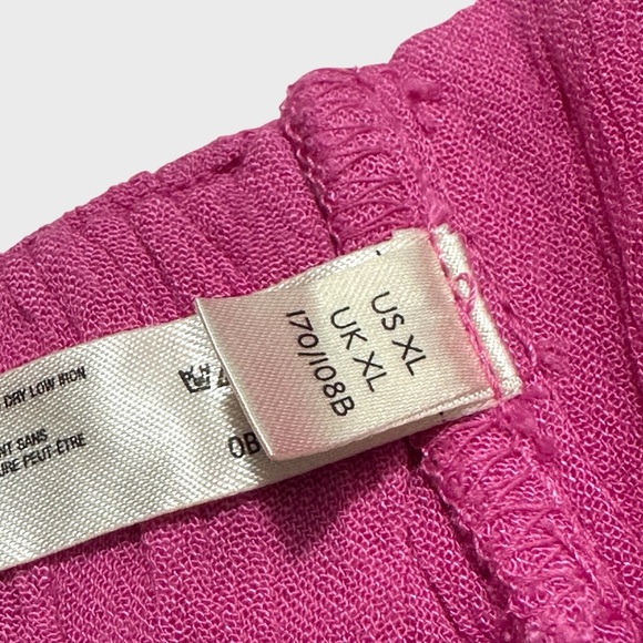 Free People Corazon Crop Top XL Pink Endless Summer Textured Adjustable Tie NWT - Picture 5 of 12